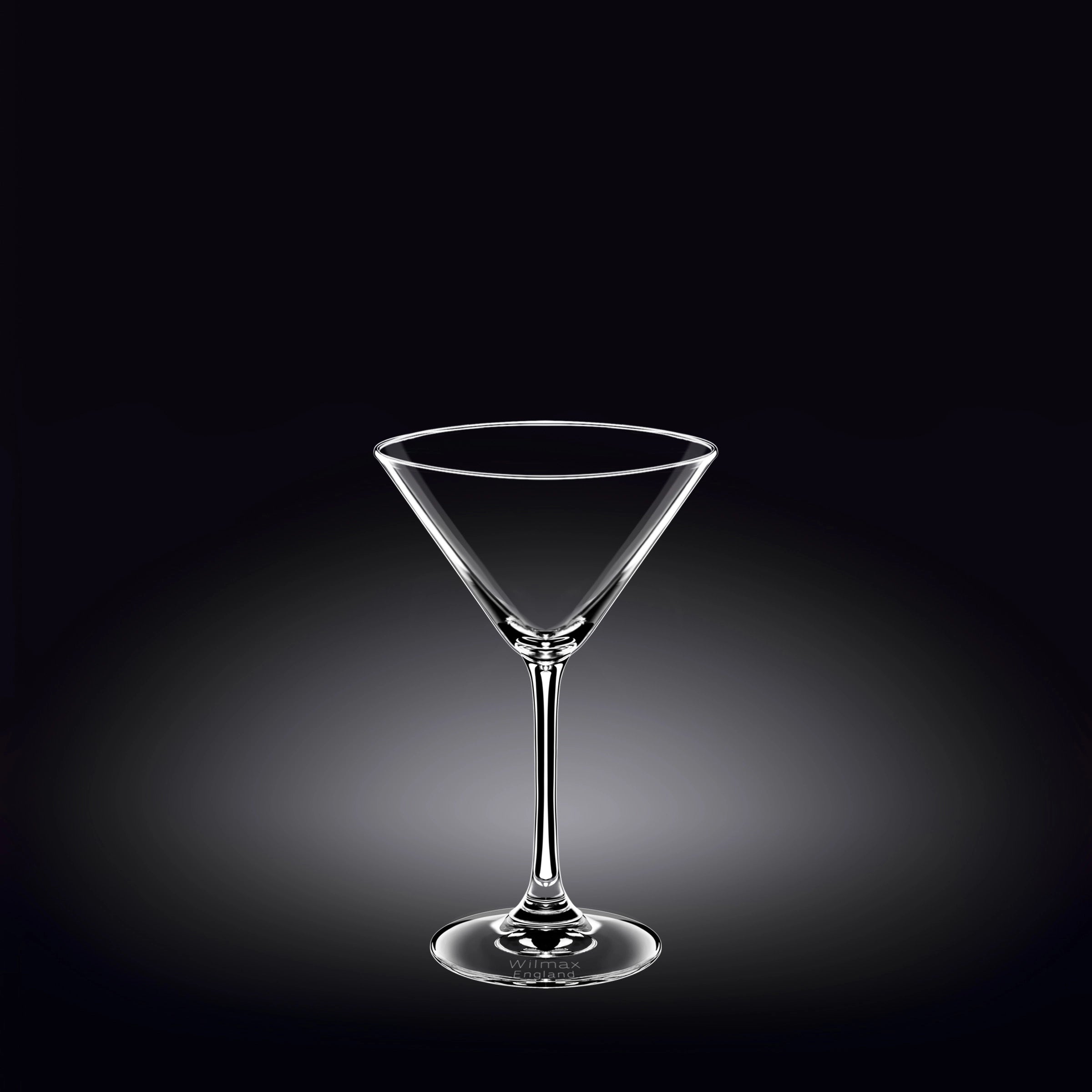 Wilmax Martinigläser 270 ml Kristallglas 6er Set Transparent WL-888030/6A