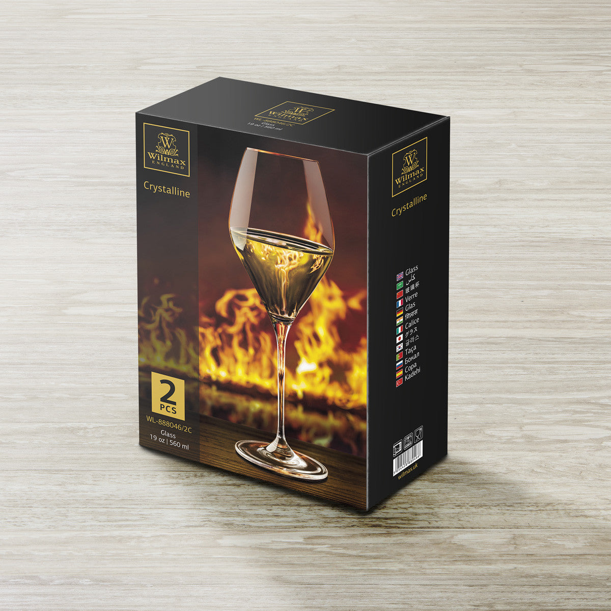 Wilmax Kristallglas Weinglas 2er-Set 560 ml konisch WL-888046/2C