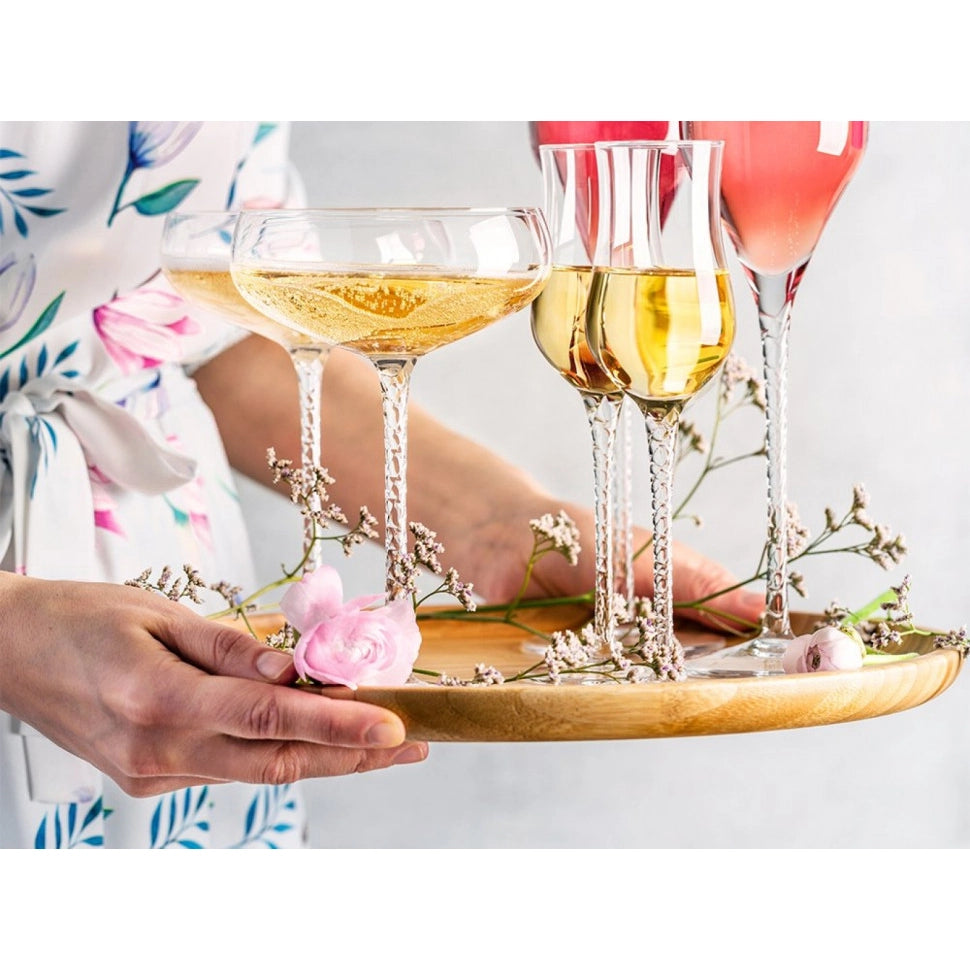 Wilmax Champagnerflöte 300 ml Kristallglas Transparent 2er Set WL-888104/2C