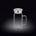 Wilmax Krug 1000 ml Thermoglas mit Edelstahl Deckel Transparent WL-888209/A