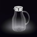 Wilmax Karaffe 2500 ml Thermoglas mit Edelstahl Deckel Transparent WL-888211/A