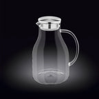 Wilmax Krug 2500 ml mit Edelstahldeckel und Filter Transparent aus Thermoglas