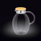 Wilmax Karaffe 2400 ml Thermoglas mit Bambusdeckel Transparent WL-888212/A