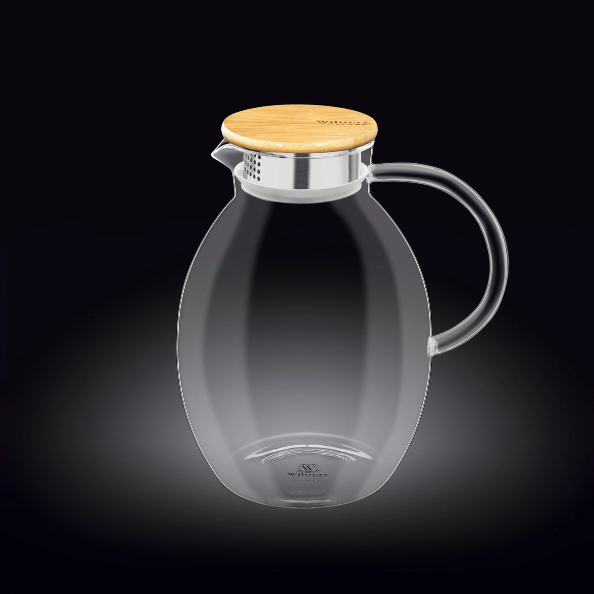 Wilmax Karaffe 2400 ml Borosilikat Thermo Glas WL-888212/A