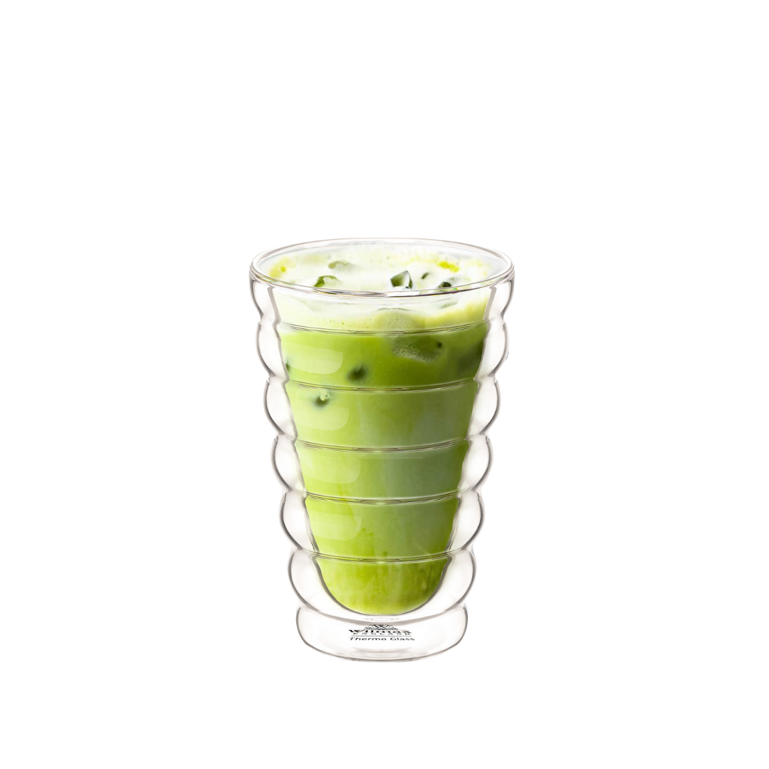 Wilmax Doppelwandiger Thermobecher 250 ml 4er-Set Transparent