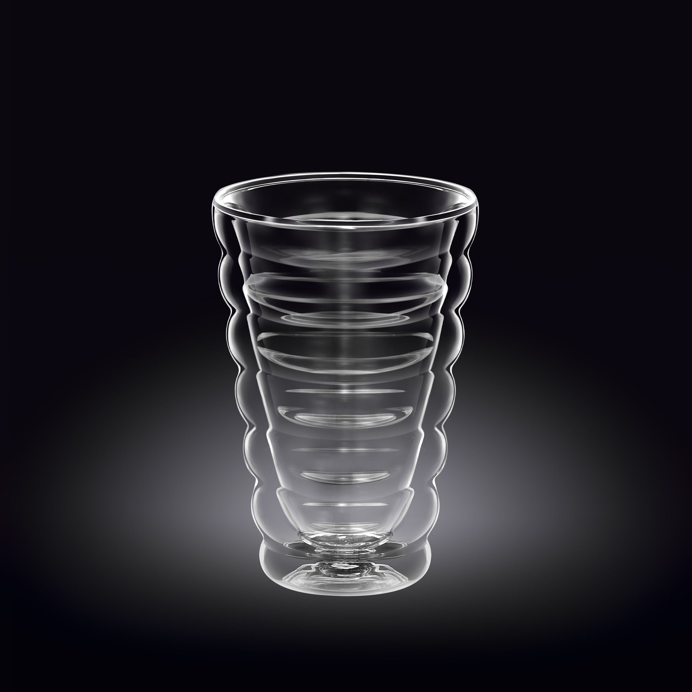 Wilmax Doppelwandiger Thermobecher 350 ml 6er-Set Transparent