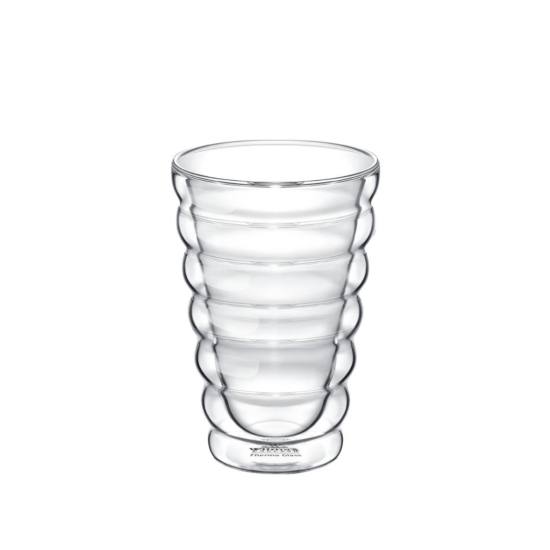 Wilmax Doppelwandiger Thermobecher 350 ml 4er-Set Transparent