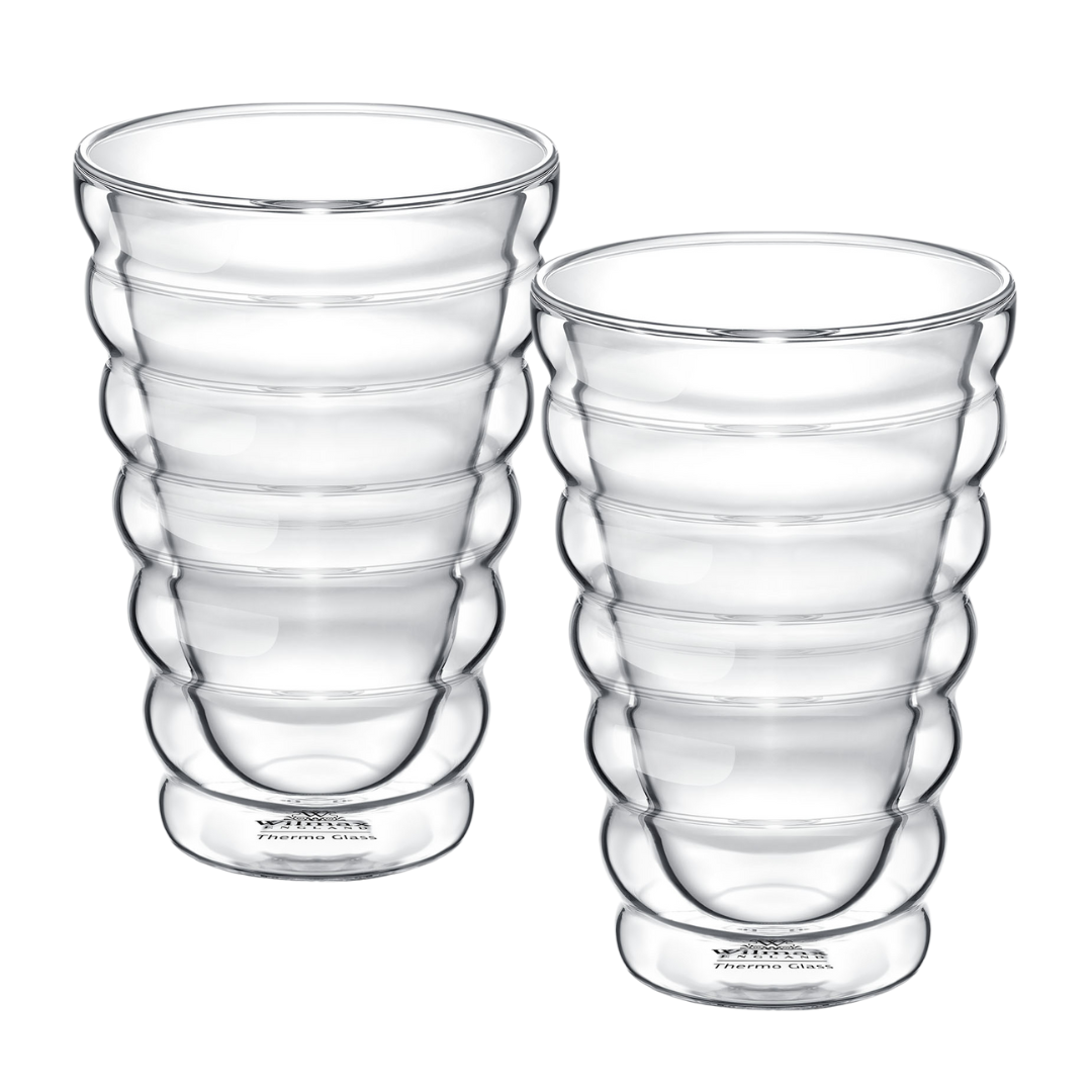 Wilmax Doppelwandiges Thermoglas 400 ml 2er Set WL-888418/A2