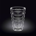 Wilmax Doppelwandiger Thermoglas Becher 400 ml Transparent WL-888418/A