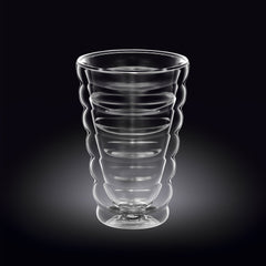 Wilmax Doppelwandiges Thermoglas, 400 ml, Hitzebeständig – WL-888418/A