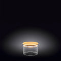Wilmax Vorratsglas 400 ml mit Bambusdeckel Transparent WL-888501/A
