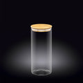 Wilmax Vorratsglas 1500 ml mit Bambusdeckel Transparent WL-888507/A