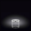 Wilmax Vorratsglas 600 ml mit Edelstahl Deckel Transparent WL-888512/A