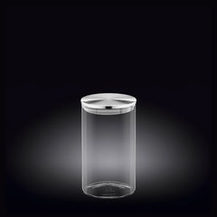 Wilmax Vorratsglas Borosilikatglas 1100 ml mit Edelstahldeckel WL-888515/A