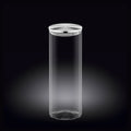 Wilmax Vorratsglas 1800 ml mit Edelstahl Deckel Transparent WL-888519/A