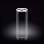 Wilmax Vorratsglas 1800 ml mit Edelstahldeckel 2er Set WL-888519/A2