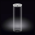 Wilmax Vorratsglas 2000 ml mit Edelstahl Deckel Transparent WL-888520/A