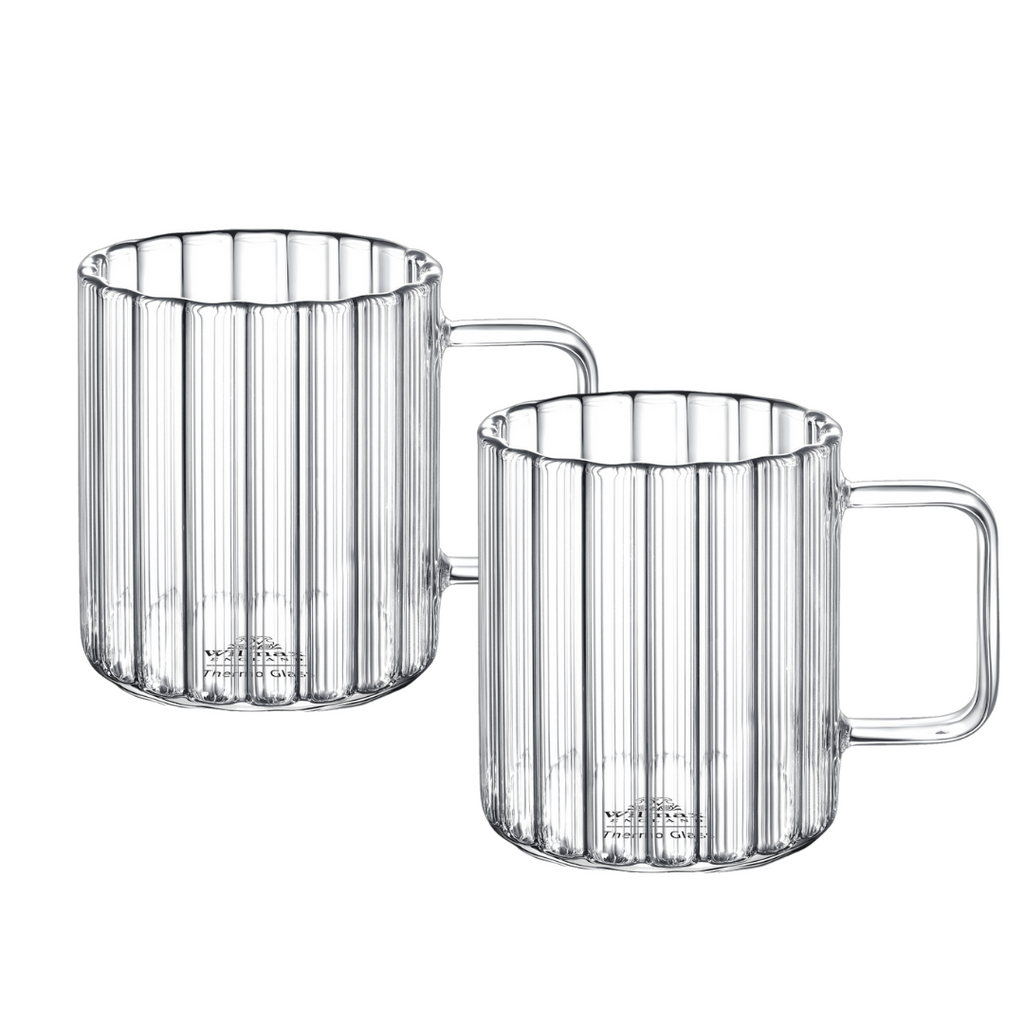 Wilmax Rillentasse 150 ml Thermoglas 6er Set WL-888613/A6