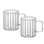 Wilmax Rillentasse 150 ml Thermoglas 6er Set WL-888613/A6