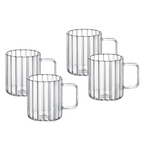 Wilmax Rillentasse 150 ml Thermoglas 6er Set WL-888613/A6