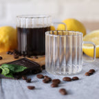 Wilmax Hitzebeständiger Glasbecher mit Henkel 150 ml 6er-Set aus Glas