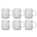 Wilmax Rillentasse 150 ml Thermoglas 6er Set WL-888613/A6
