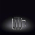 Wilmax Rillentasse 150 ml Thermoglas Transparent WL-888613/A