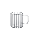 Wilmax Hitzebeständiger Glasbecher mit Henkel 150 ml Transparent aus Glas