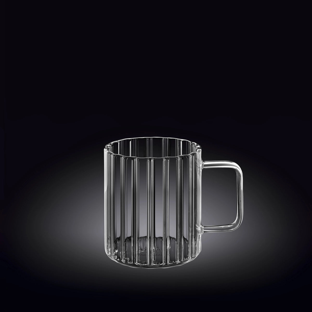 Wilmax Thermoglas Tasse mit Rillen, 250 ml – WL-888615/A