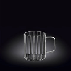 Wilmax Thermoglas Tasse mit Rillen, 250 ml – WL-888615/A