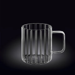 Wilmax Glas mit Henkel 550 ml Transparent Kratzfest WL-888618/A
