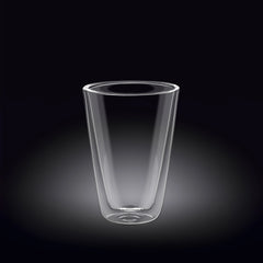 Wilmax Thermoglas 250 ml doppelwandig, mundgeblasen, hitzebeständig, WL-888704/A