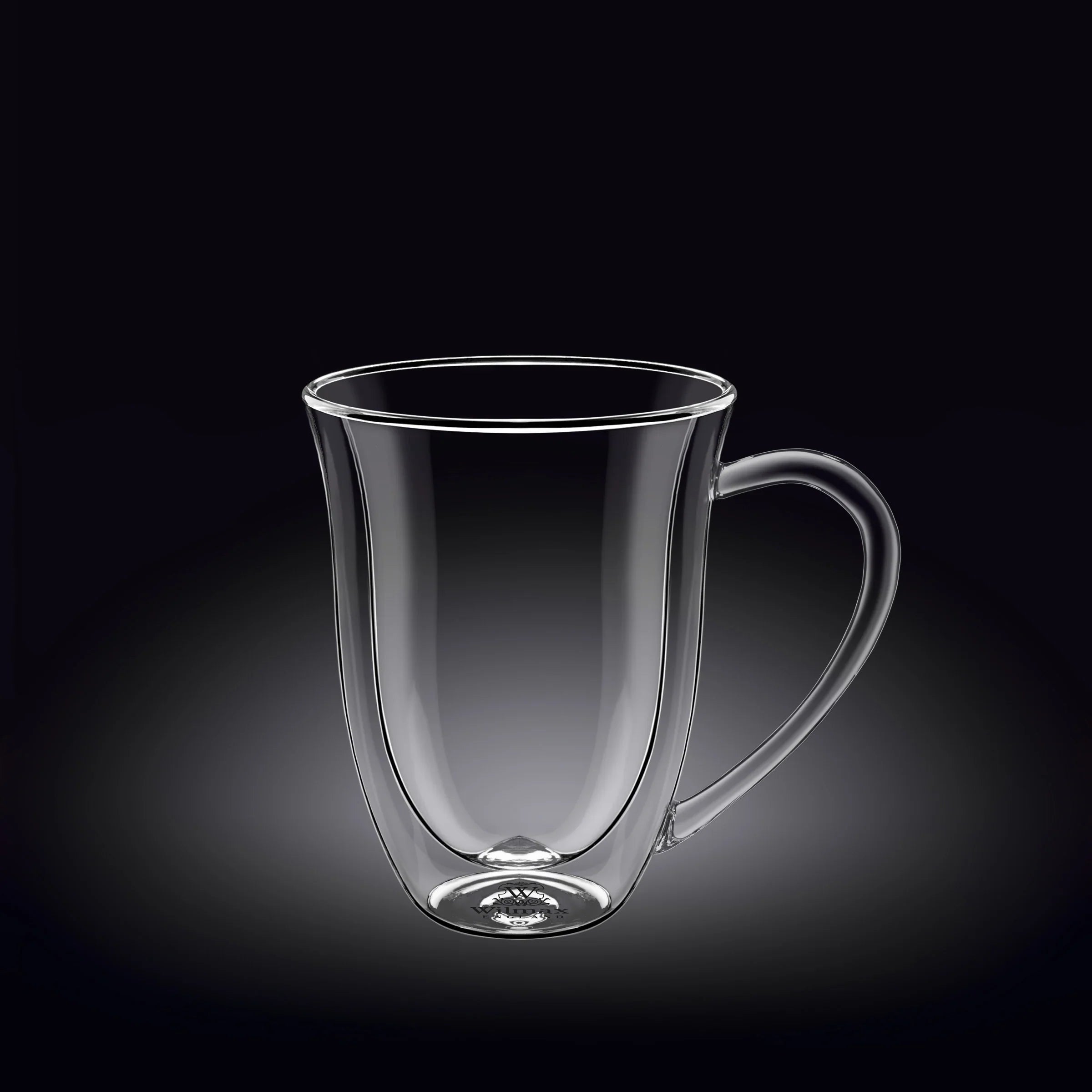 Wilmax Doppelwandige Tasse 250 ml Transparent aus Glas
