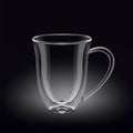 Wilmax Doppelwandiger Becher 300 ml Transparent WL-888726/A