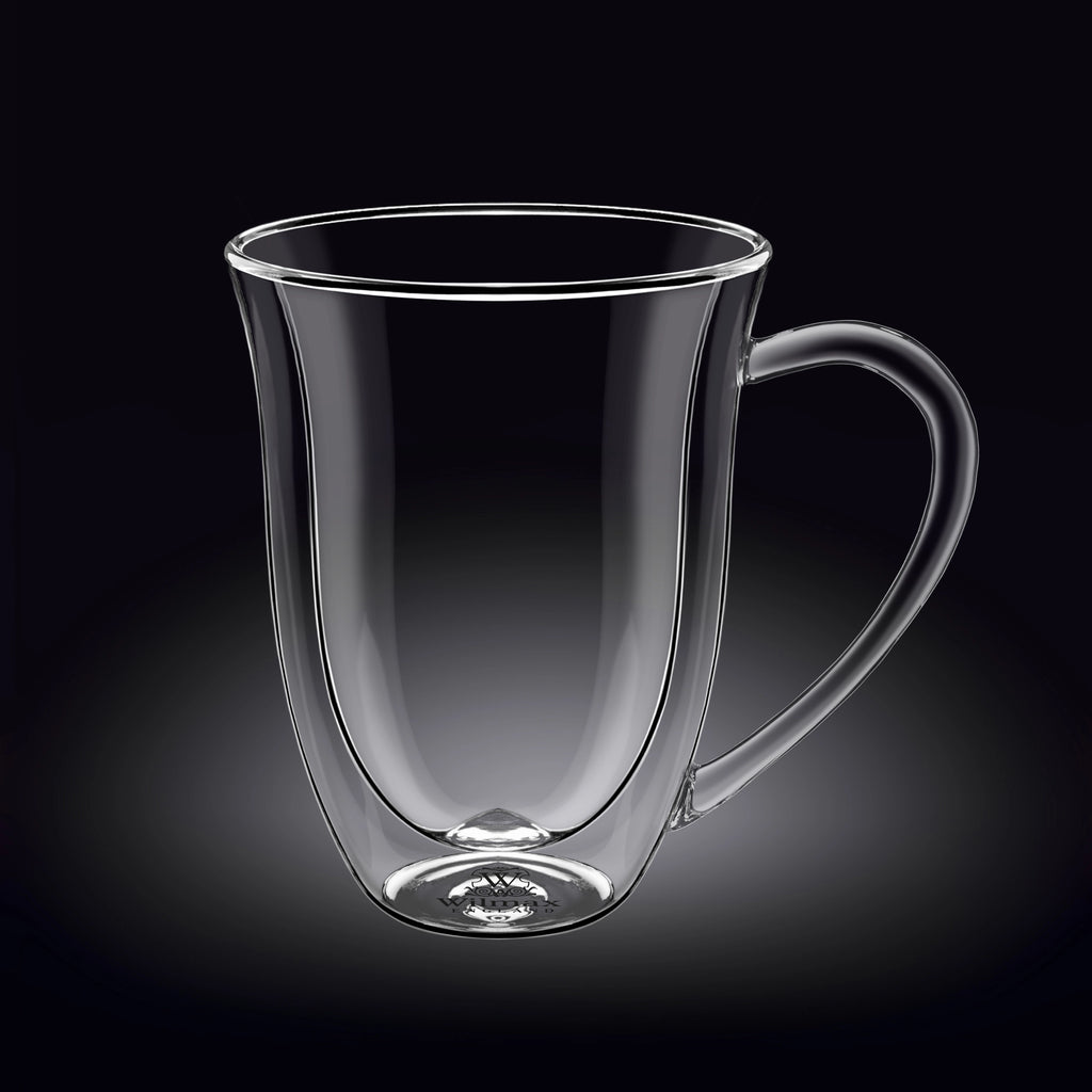 Wilmax Doppelwandiger Becher 400 ml Transparent WL-888727/A