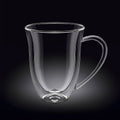 Wilmax Doppelwandiger Becher 400 ml Transparent WL-888727/A