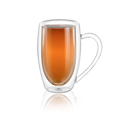 Wilmax Doppelwandige Glasbecher 500 ml und 400 ml 4er Set WL-888742/A2+WL-888741/A2