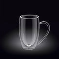 Wilmax Doppelwandiger Glasbecher 300 ml Transparent WL-888740/A