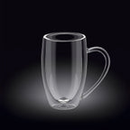 Wilmax Doppelwandiger Glasbecher 300 ml Transparent WL-888740/A
