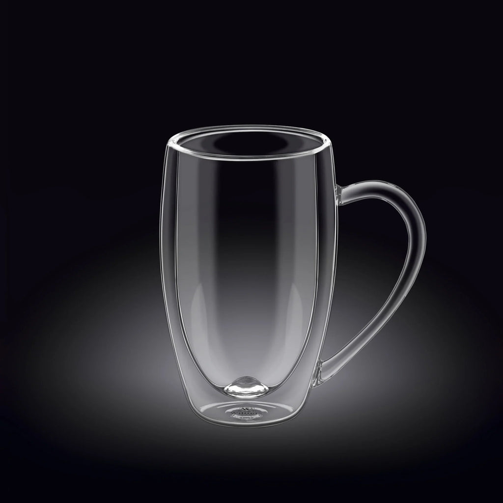Wilmax Doppelwandiger Glasbecher 300 ml Transparent