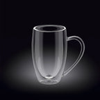 Wilmax Doppelwandiger Glasbecher 300 ml Transparent