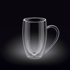 Wilmax Doppelwandiger Glasbecher 300 ml hitzebeständig WL-888740/A