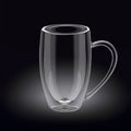 Wilmax Doppelwandiger Becher 400 ml Transparent WL-888741/A