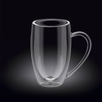 Wilmax Doppelwandige Gläser 400 ml Borosilikatglas 6er Set WL-888741/A6