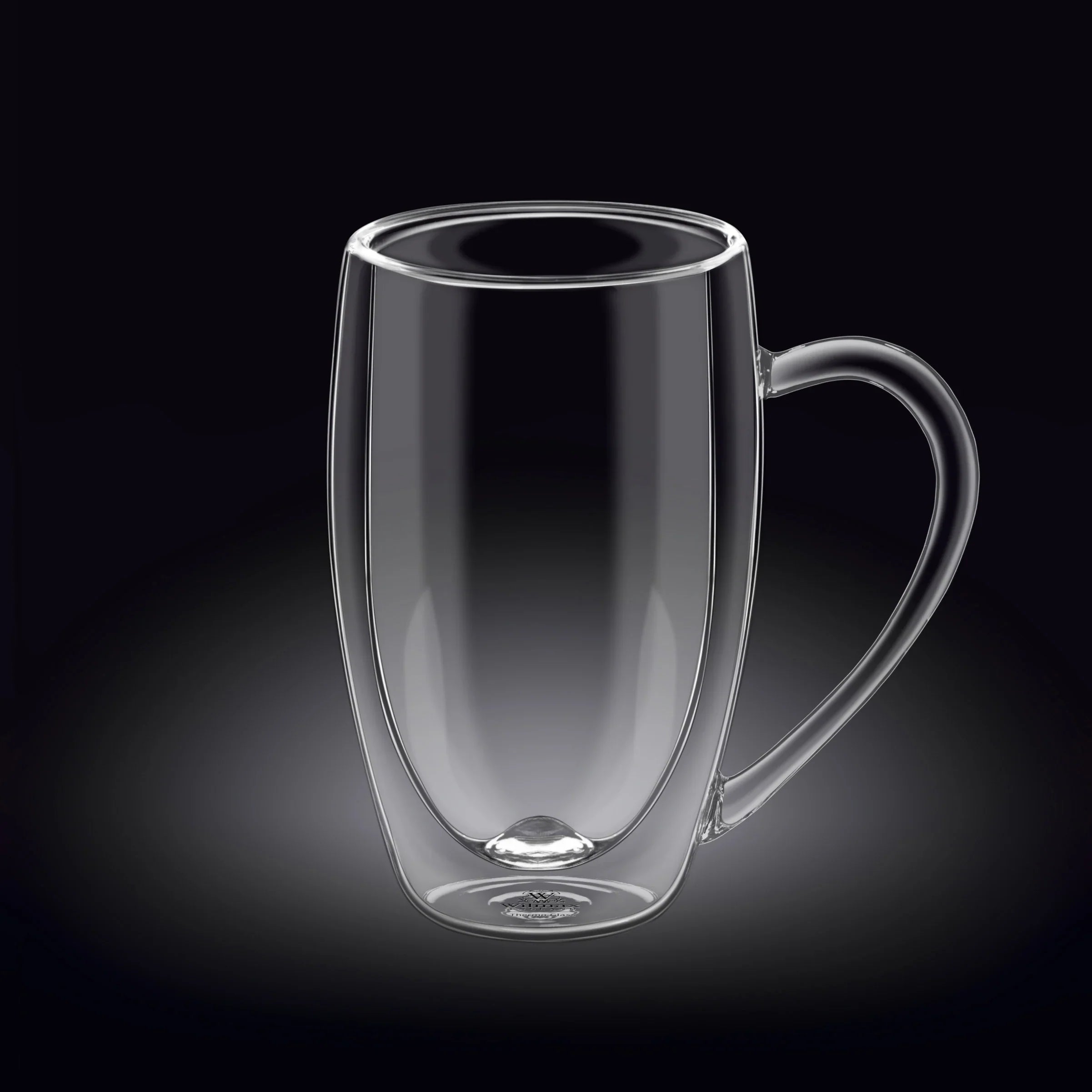 Wilmax Doppelwandiger Becher 400 ml 6er-Set Transparent