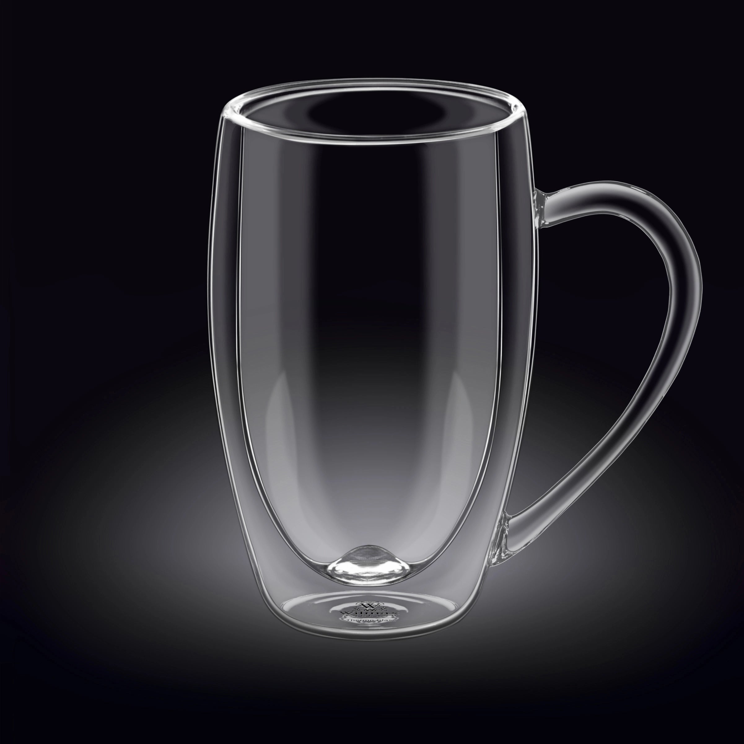 Wilmax Doppelwandiger Glasbecher 500 ml 6er Set WL-888742/A6