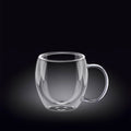 Wilmax Doppelwandiger Glasbecher 250 ml Transparent WL-888746/A