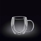 Wilmax Doppelwandiger Glasbecher 250 ml Transparent WL-888746/A