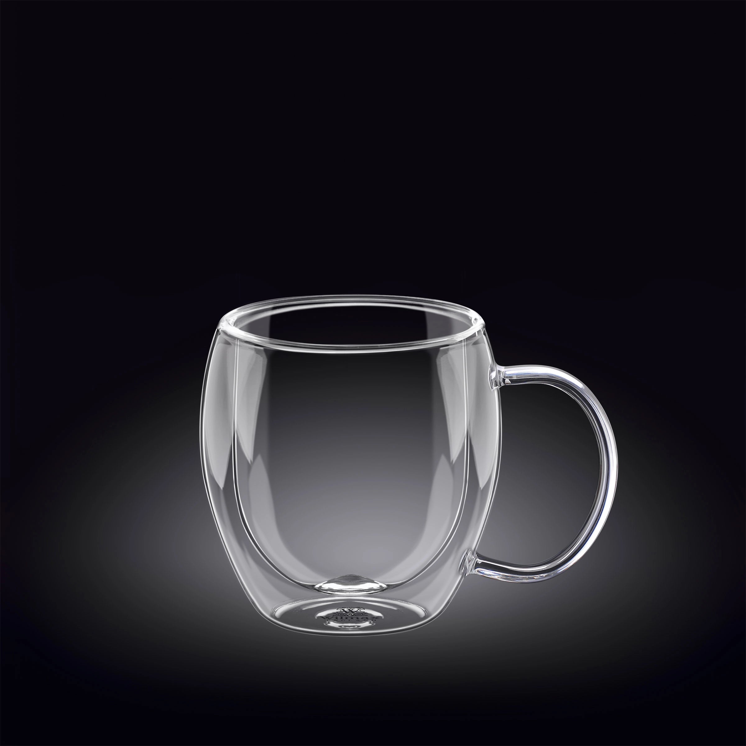 Wilmax Doppelwandiger Glasbecher 250 ml Transparent WL-888746/A