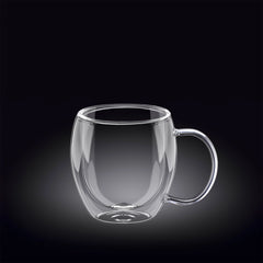 Wilmax doppelwandiger Glasbecher, 250 ml, WL-888746/A